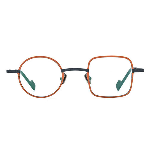Monty Square Round Orange Glasses