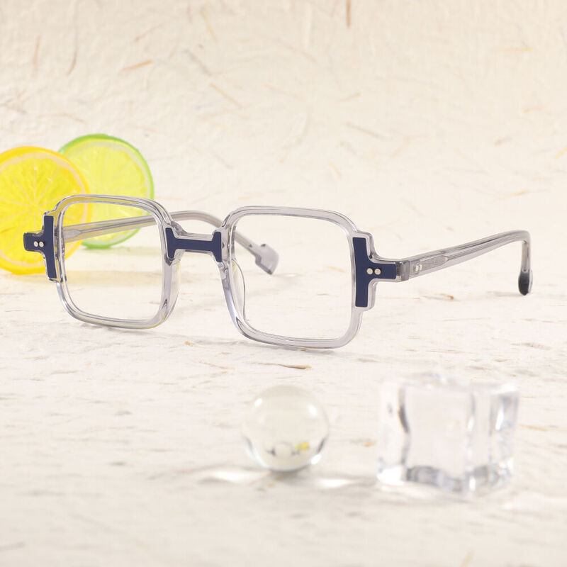 Thoreau Square Gray Glasses