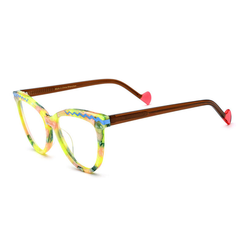Lunettes de vue Chapmin Cat Eye Jaune