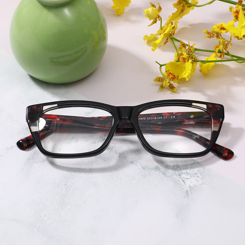 Wenis Square Black Glasses