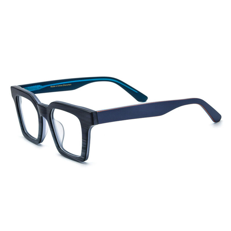 Lunettes de Vue Austine Carré DarK Bleu