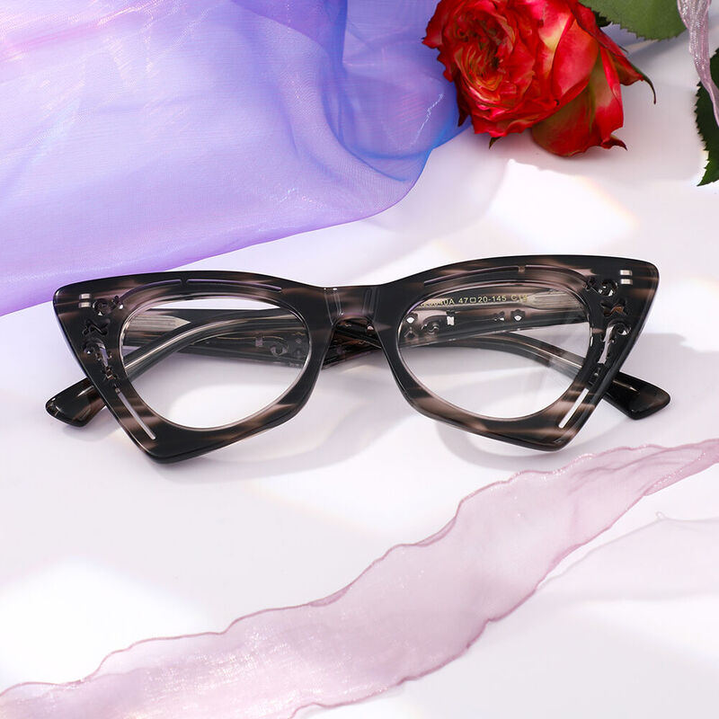 Lunettes de Vue Aldrida Cat Eye Gris