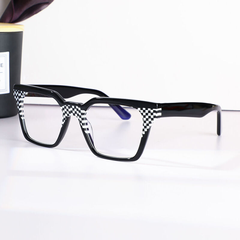 Henley Square Black Glasses