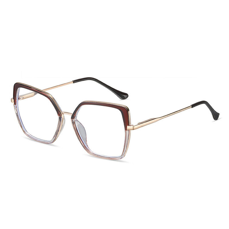 Jackso Cat Eye Brown Glasses