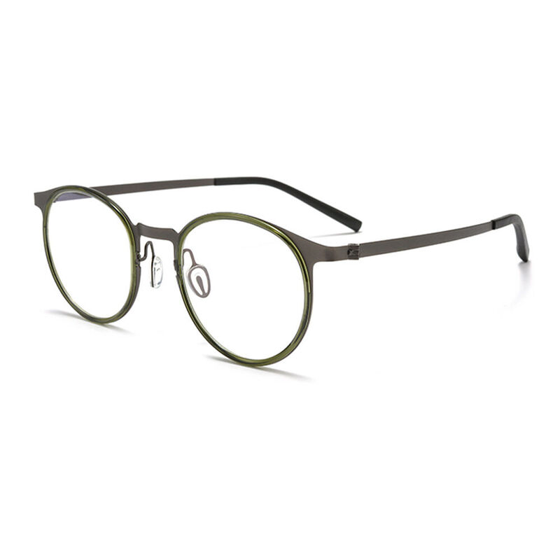 Smedle Round Green Glasses