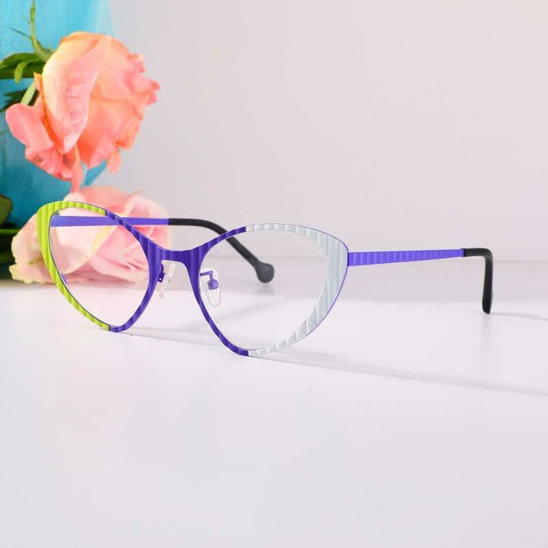 Washingto Cat Eye Purple Glasses