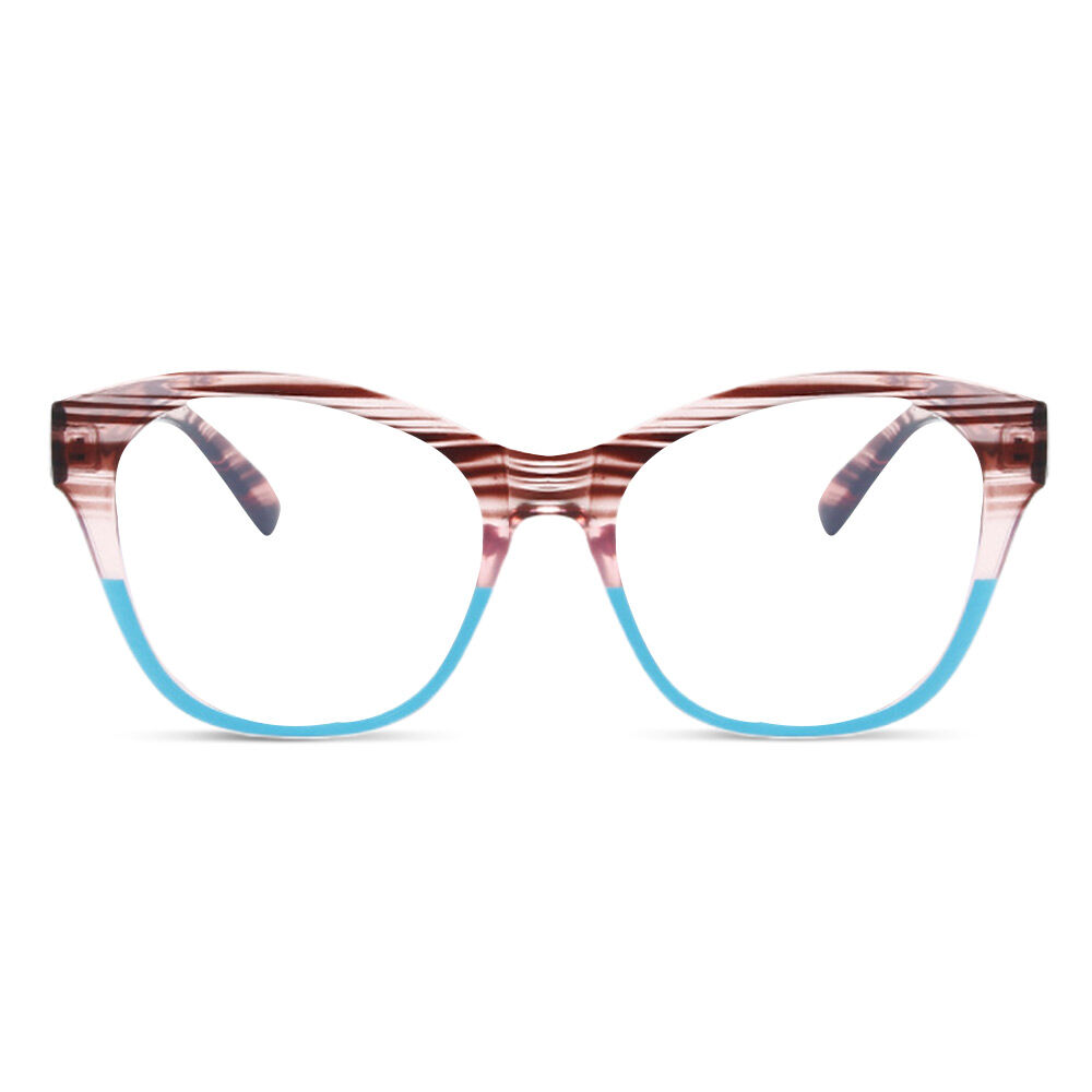 Lenee Cat Eye Blue Glasses