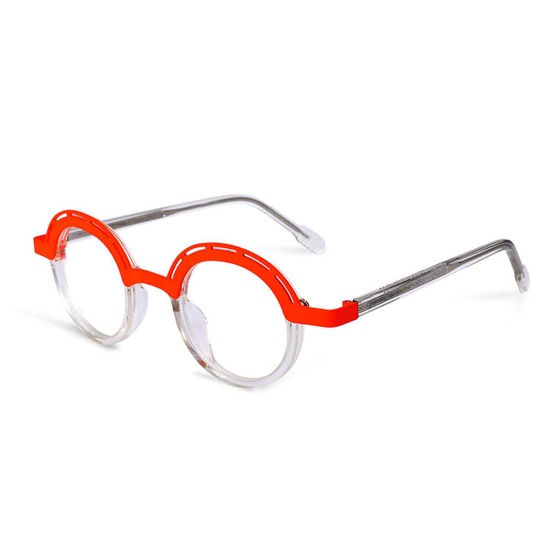 Ramos Round Orange Glasses