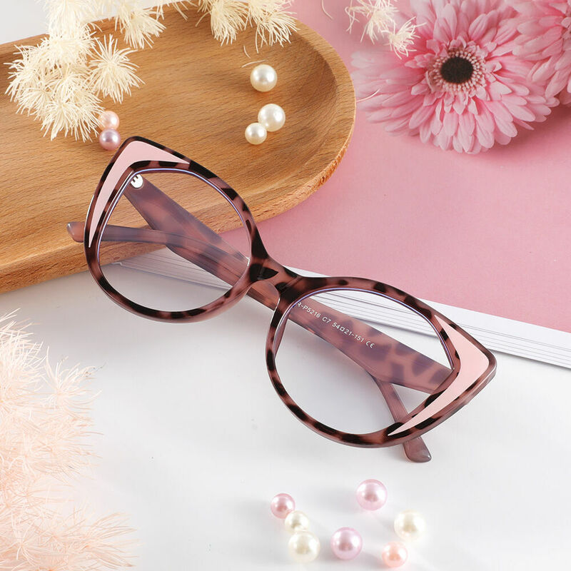 Moulton Cat Eye Pink Glasses
