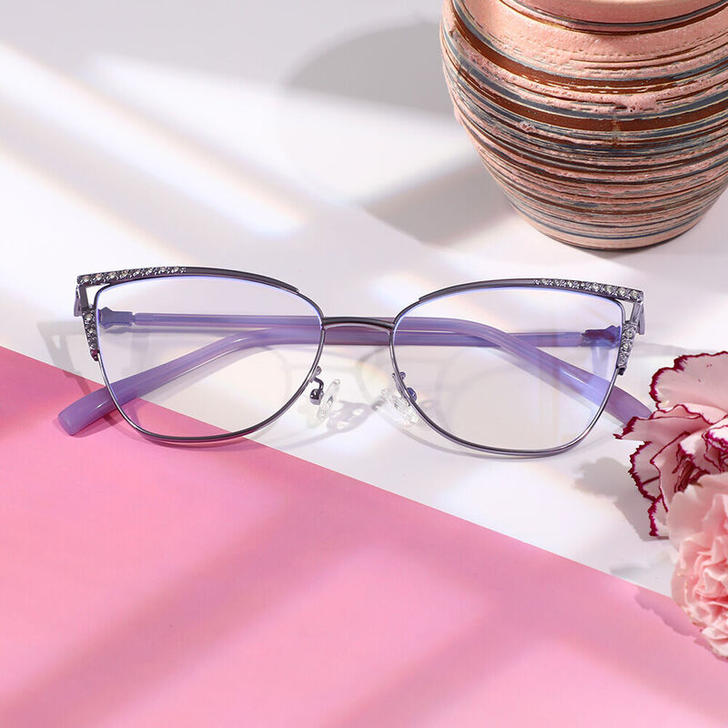 Lunettes de Vue Burgee Cat Eye Violet