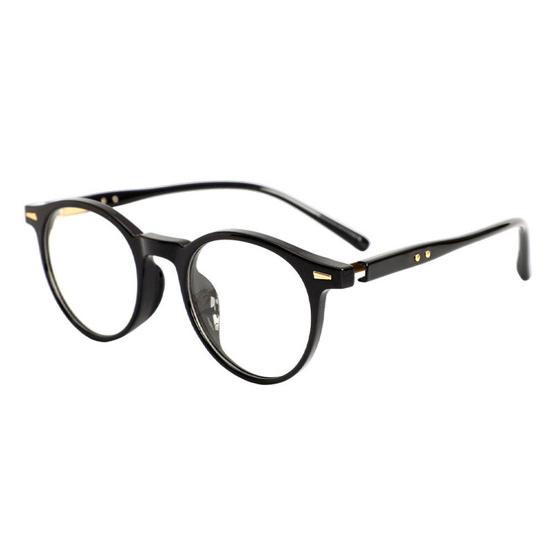Ogden Round Black Glasses