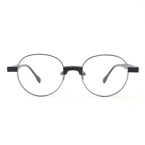 Herty Round Black Glasses 