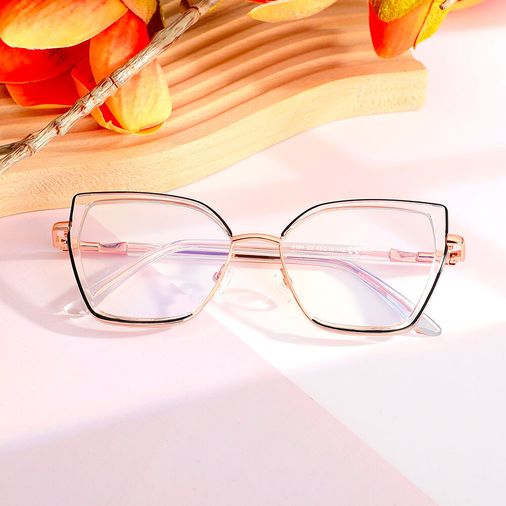 Modesty Cat Eye Clear Glasses