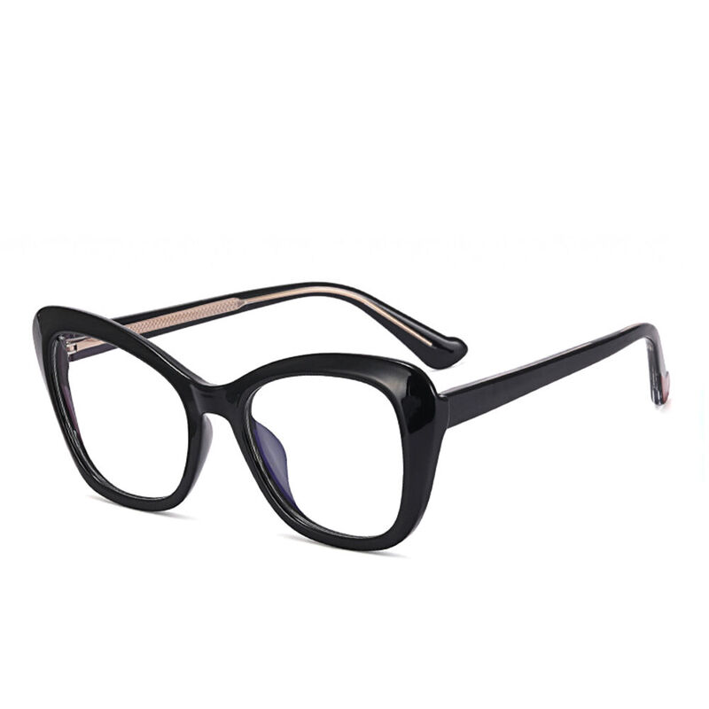 Admetus Cat Eye Black Glasses