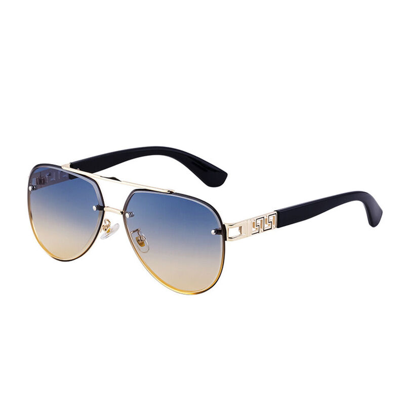 Fidelia Aviator Blue Sunglasses