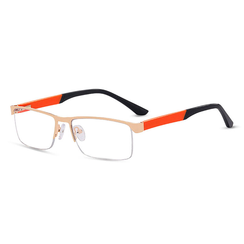 Heckman Rectangle Gold Glasses