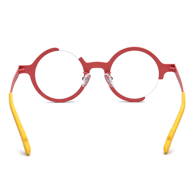 Gemvic Round Red Glasses