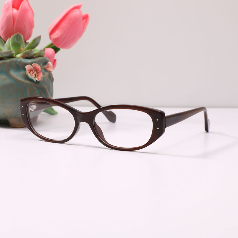Joan Oval Brown Glasses
