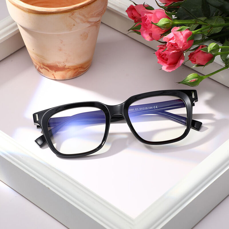 Toynbe Square Black Glasses