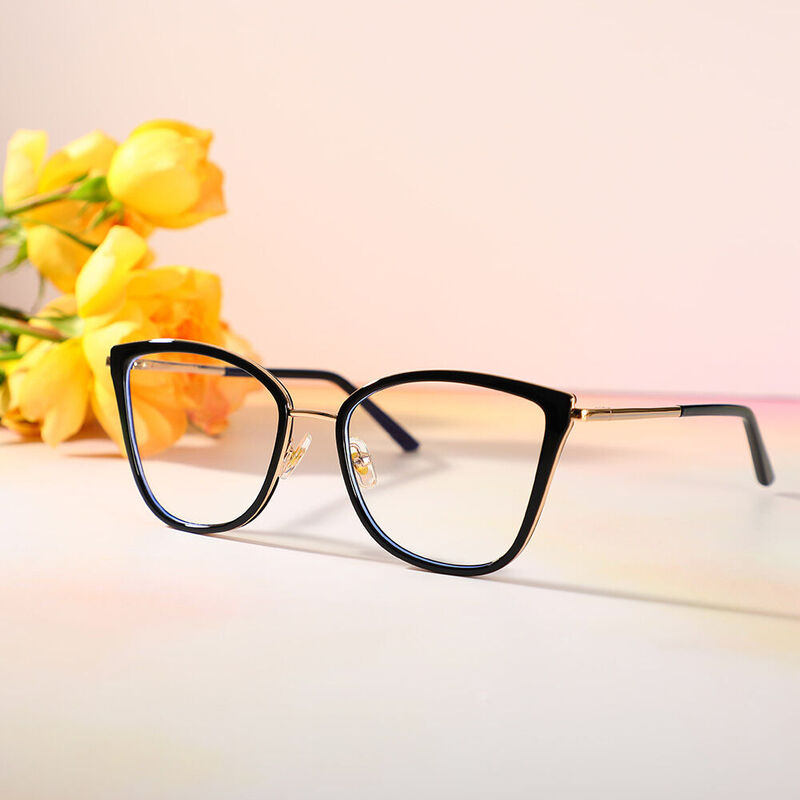 Bowen Cat Eye Black Glasses