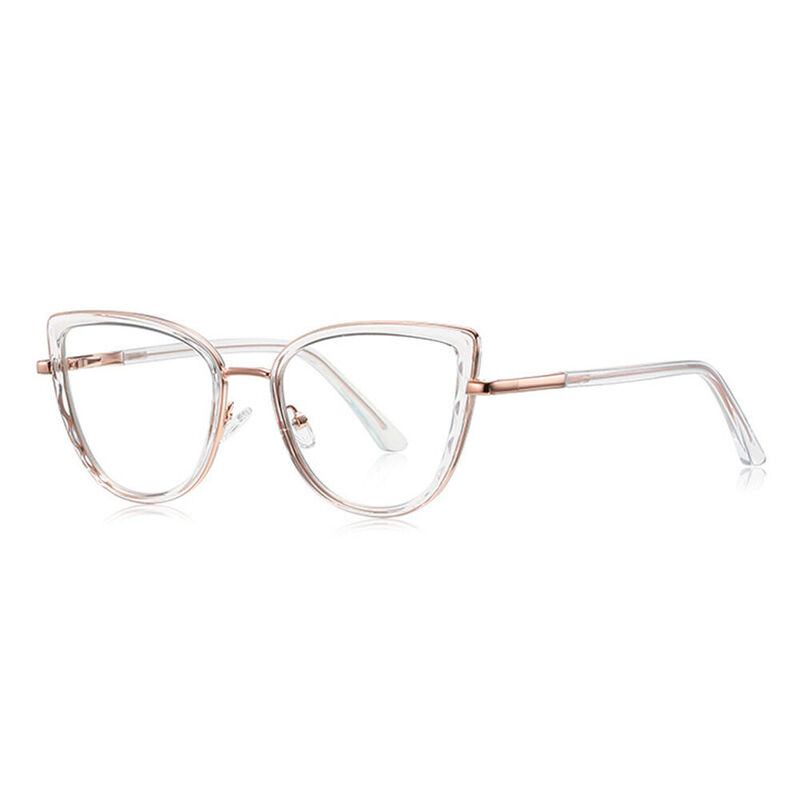 Heloise Cat Eye Clear Glasses