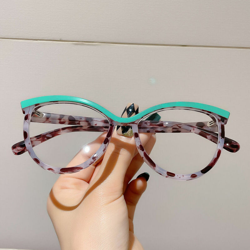 Occhiali da Vista Bing Cat Eye Verde