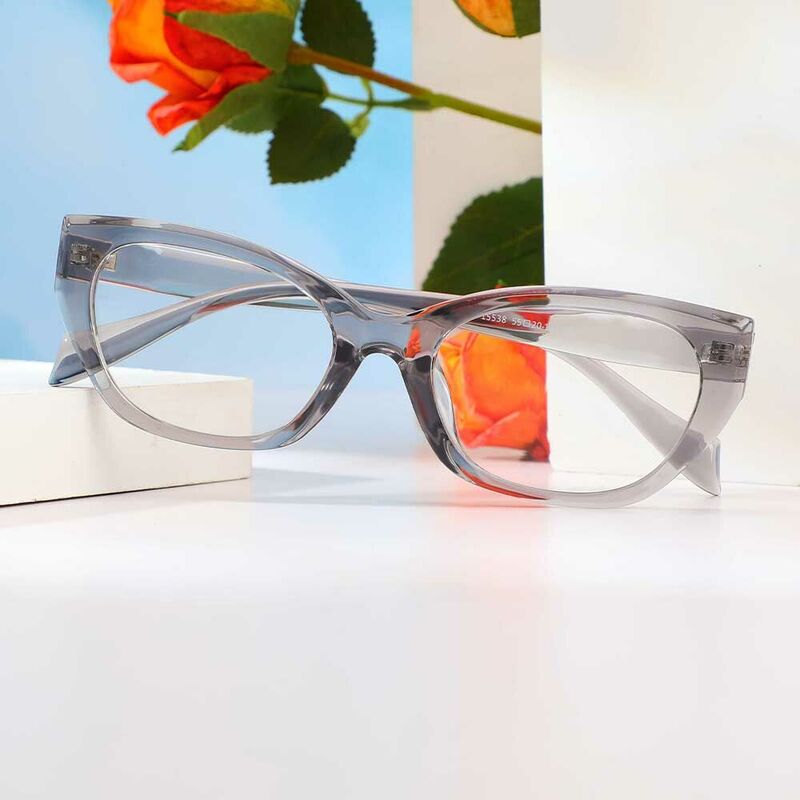 Faithe Cat Eye Graue Brille