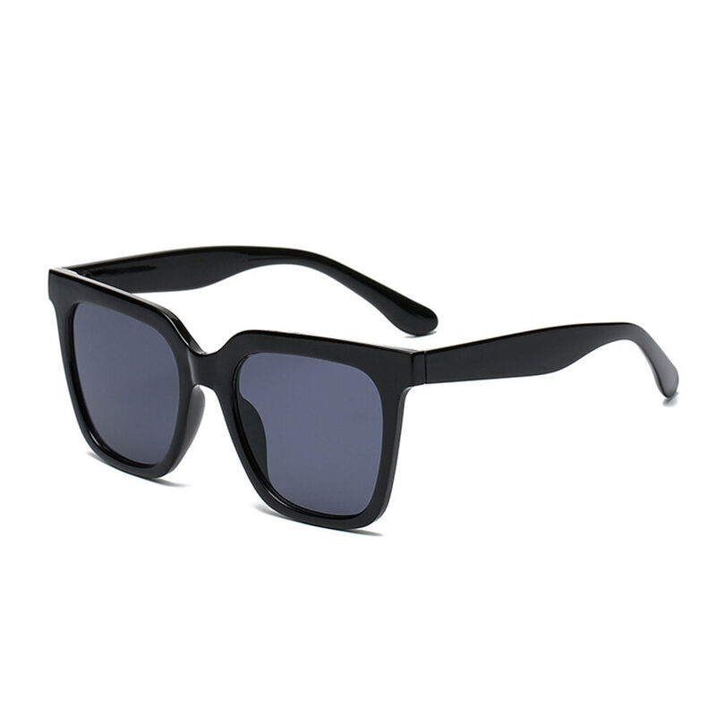 Safari Square Black Sunglasses