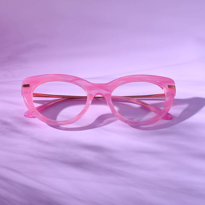 Kelly Cat Eye Pink Glasses