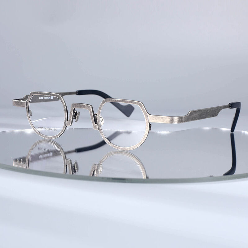 Jungle Oval Gunmetal Glasses