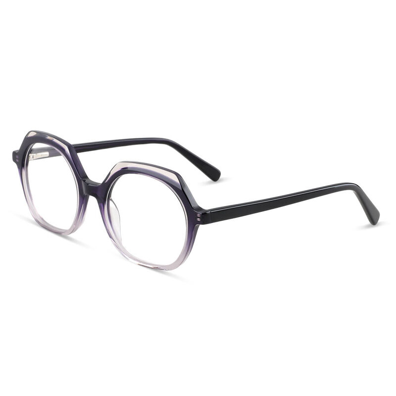Carter Geometric Purple Glasses