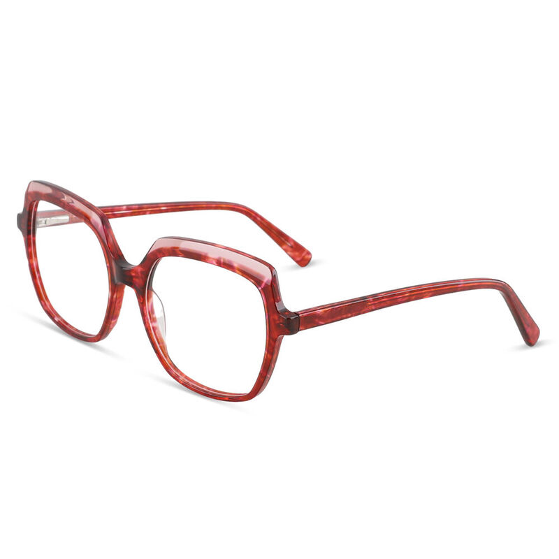 Hein Square Red Glasses