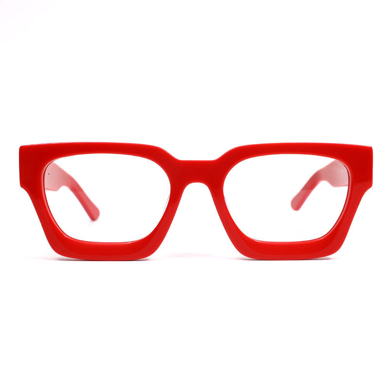 Petor Square Red Glasses