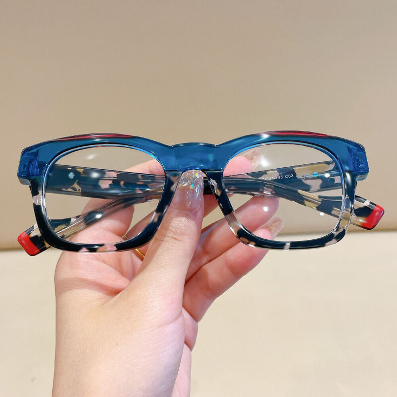 Ivasa Square Blue Glasses