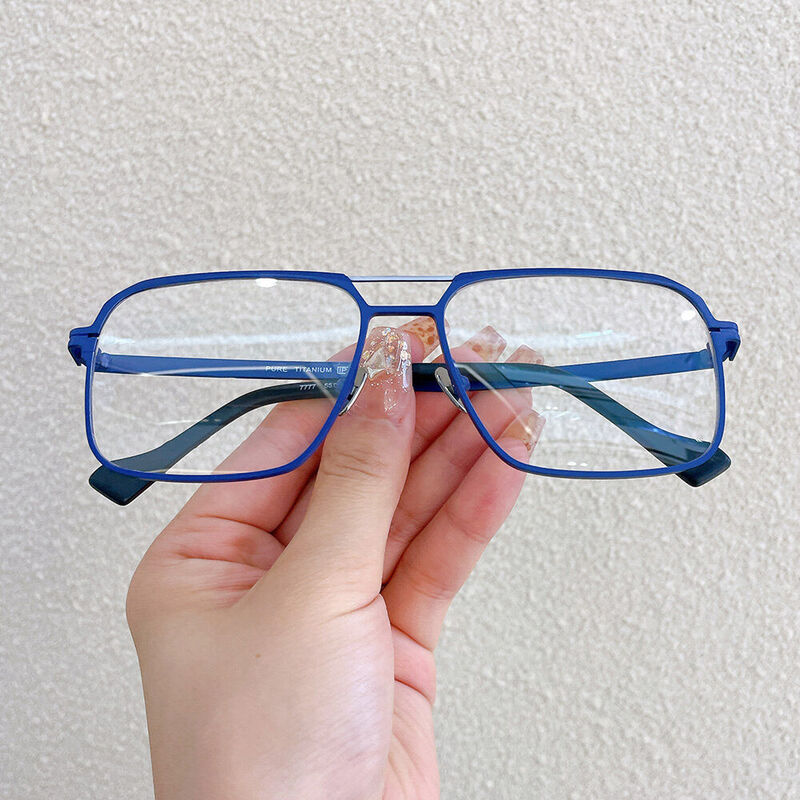 Polliiee Aviator Blue Glasses