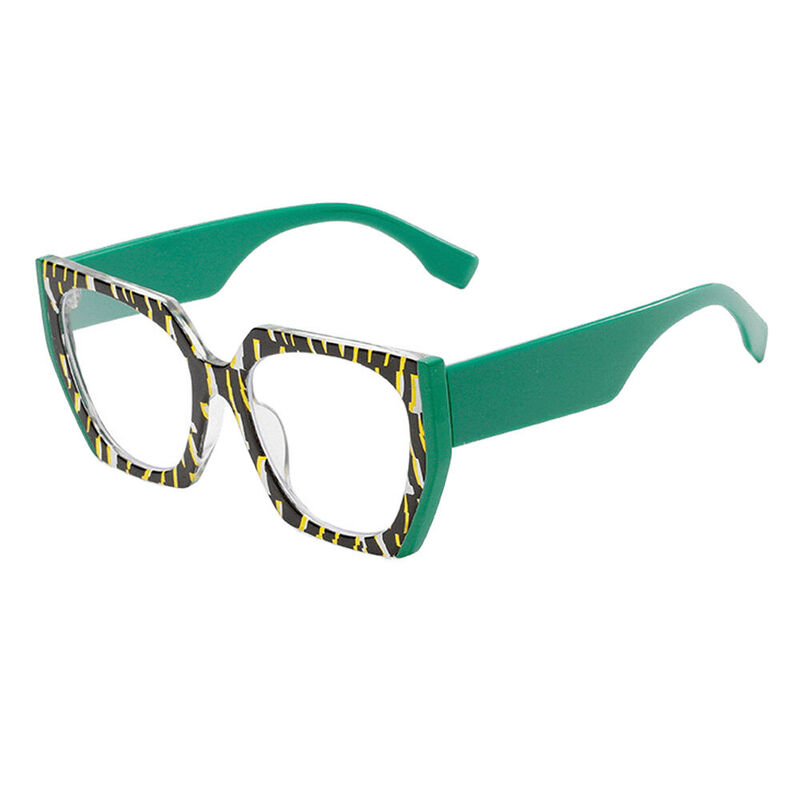 Pepys Cat Eye Green Glasses