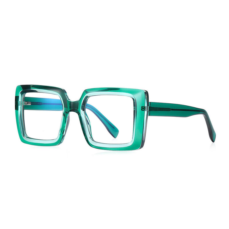 Morrisoe Geometric Green Glasses