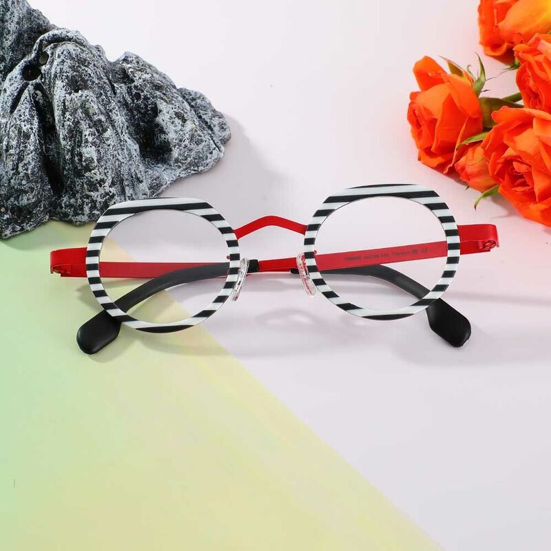 Lunettes de Vue Congreve Ronde Noir Blanche