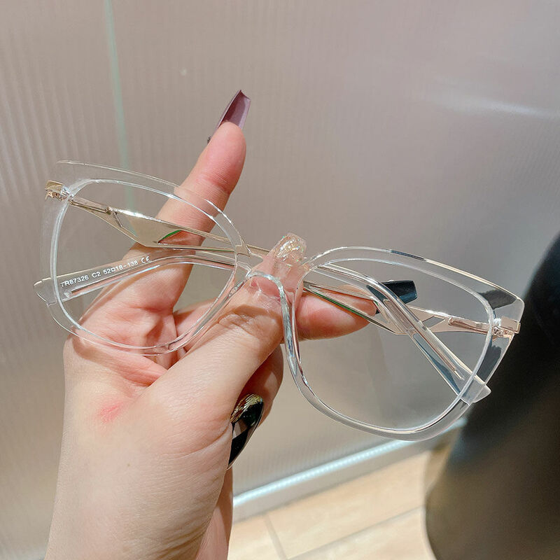 Robbiee Cat Eye Clear Glasses