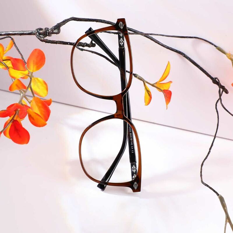 Marshall Square Brown Glasses