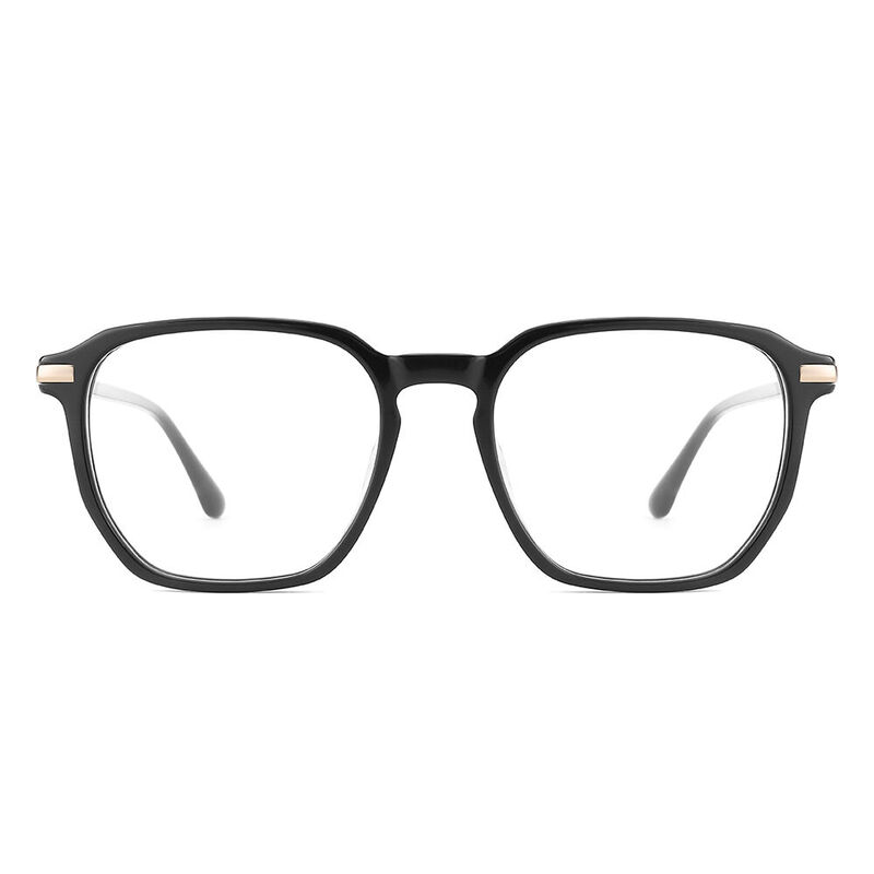 Remark Geometric Black Glasses