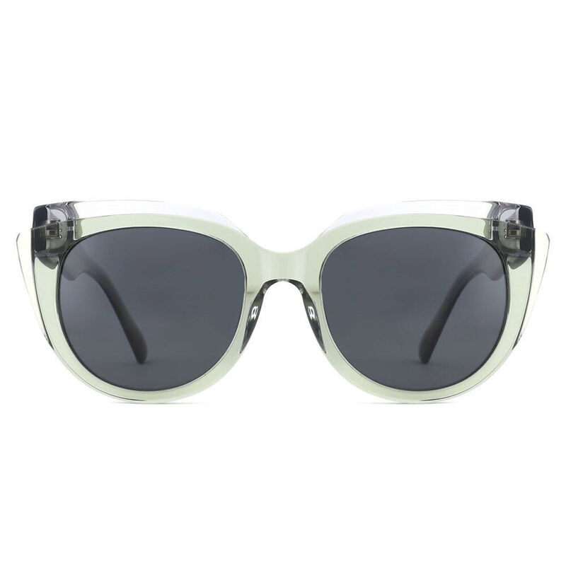Cinematic Cat Eye Grüne Sonnenbrille