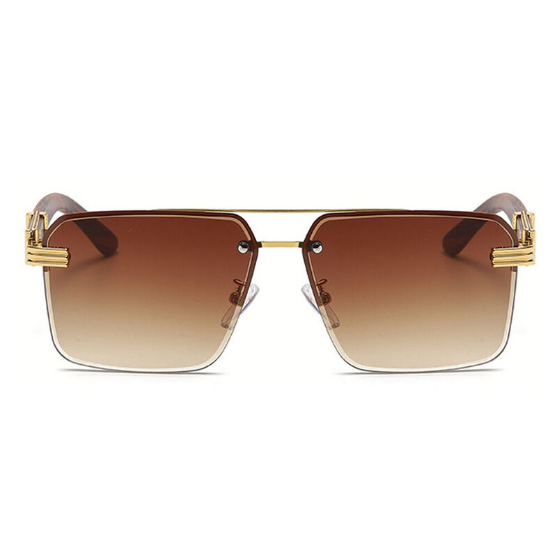 Sonia Aviator Brown Sunglasses