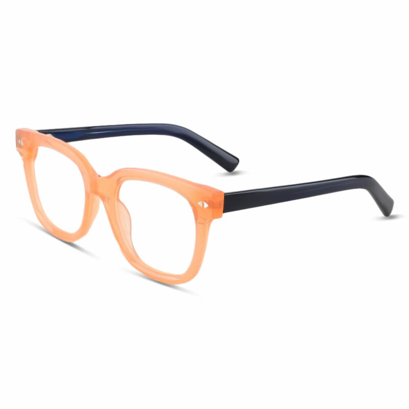 Radiance Square Orange Glasses