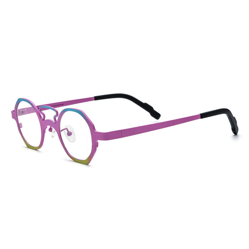 Matre Geometric Light Purple Glasses