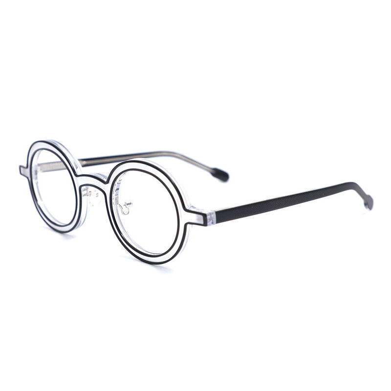 Cheryoa Round Black Glasses