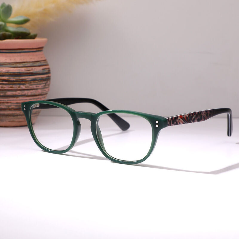 Tommy Square Green Glasses