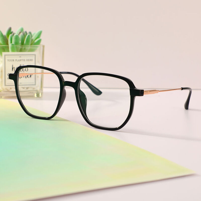 Arvin Square Black Glasses