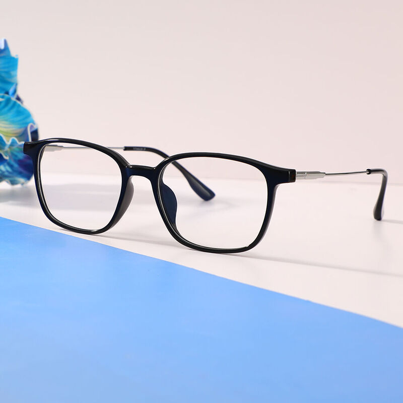 Dick Rectangle Black Glasses