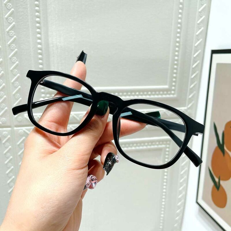 Edmund Square Black Glasses